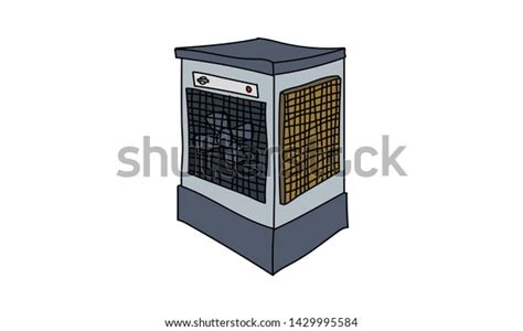Old Air Cooler Sketch Vector Stock Vector Royalty Free 1429995584