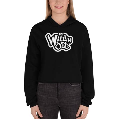 Wild N Out Official Logo Womens Fleece Crop Hoodie Mtv Shop