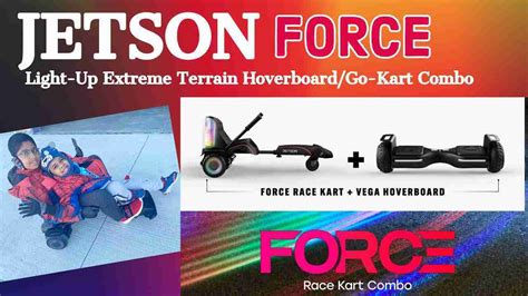 Jetson Force Light Up Extreme Terrain Hoverboard Combo Unboxing And