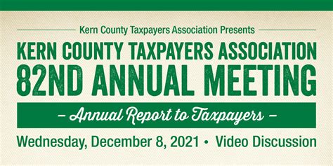 Thank You To Our 82nd Annual Meeting Sponsors Kern County Taxpayers