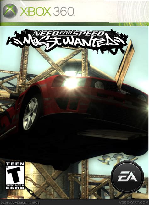 Need For Speed Most Wanted Xbox 360 Box Art Cover By Shadowdialga