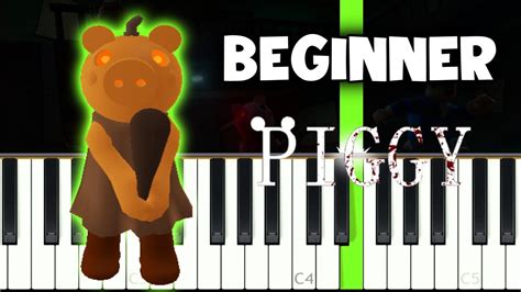 Piggy Roblox Pumpiggy Theme Very Easy Piano Tutorial Youtube