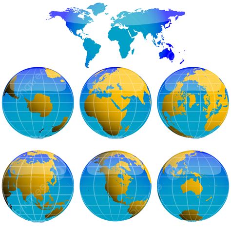 World Globes Collection Dots Direction Atlas Hemisphere Png