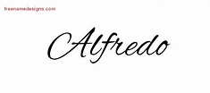 Cursive Name Tattoo Designs Alfredo Free Graphic - Free Name Designs
