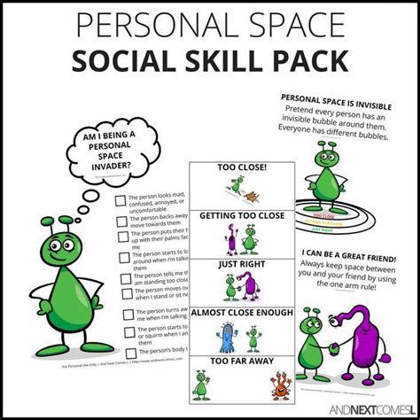 Space Themed Personal Space Social Skill Pack For Kids From And Next