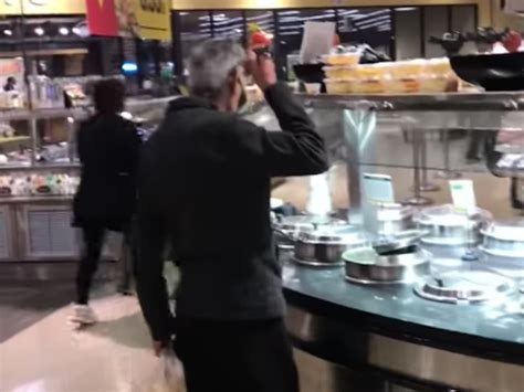 Watch Man Slurp Soup From Serving Ladle At Chicago Grocery Store