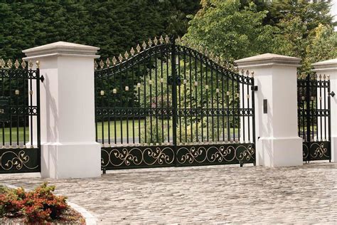 Very Detailed Ornamental Iron Gate Front Gate Design House Gate