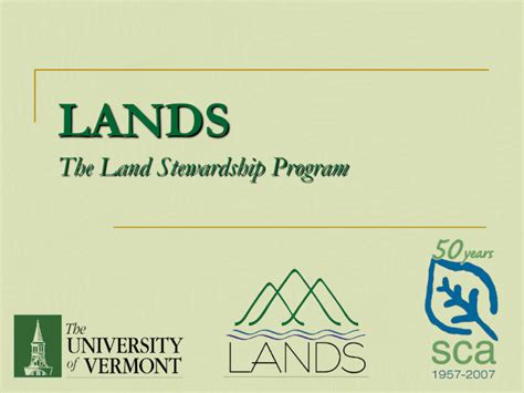 Lands The Land Stewardship Program