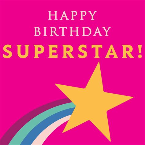 Happy Birthday Superstar Card Boomf