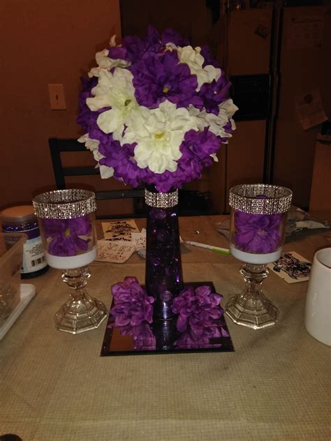 Pin By Kerrian Williams On Vases Purple Wedding