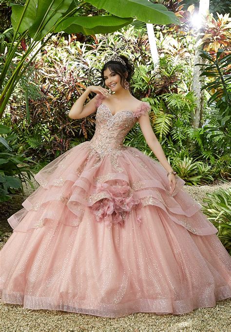 pink quinceanera dresses with big bow beaded princess sweet 15 party ball gowns