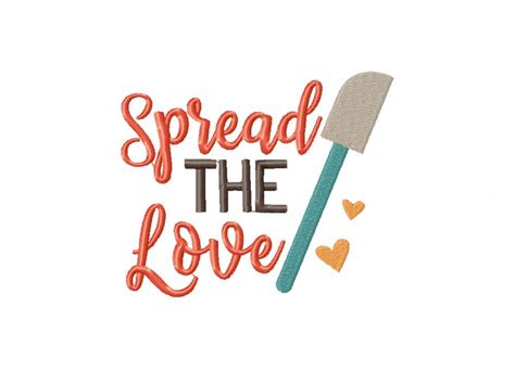 Spread The Love Embroidery Design Daily Embroidery