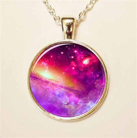Items Similar To Nebula Star Light Pendant Universe Jewelry Galaxy
