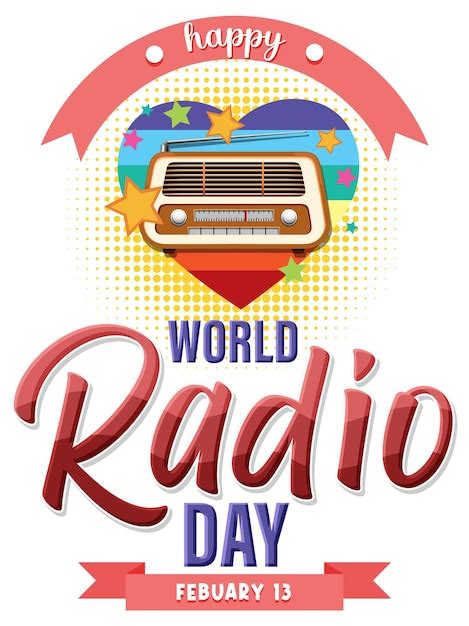 Banner Del Día Mundial De La Radio Vector Gratis