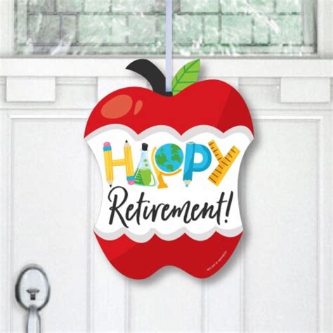 Big Dot Of Happiness Teacher Retirement Hanging Porch Outdoor Front
