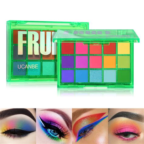 Paleta De Sombras Ucanbe Neon Maquiagem Fosca Com Sombras