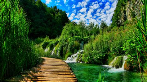 Free Download Hd Wallpaper Waterfall Mountain Valley River