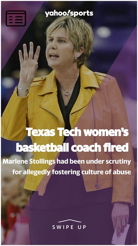 Texas Tech Fires Womens Basketball Coach Marlene Stollings Following