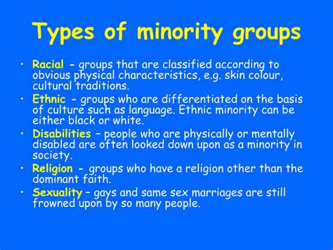 Minority Groups