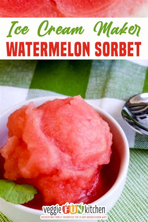 Made With Fresh Juicy Fruit This Easy Watermelon Sorbet Is Made Tasty