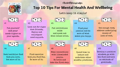 Top 10 Tips For Mental Health Positive Young Minds