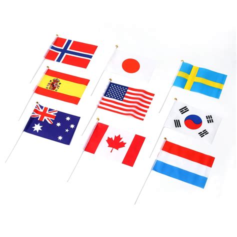 Buy 200 Countries Flagsnational Flags International Country Stick Flag