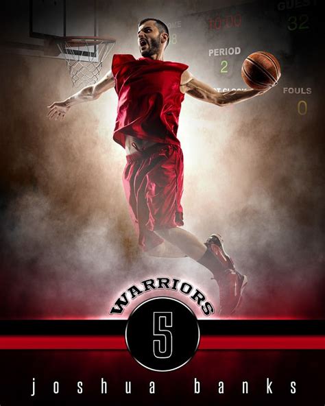 Sports Poster Photo Template Fantasy Basketball Fantasy Basketball