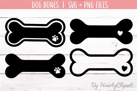 Dog Bone Svg Cutting File Graphic By Heartyclipart · Creative Fabrica
