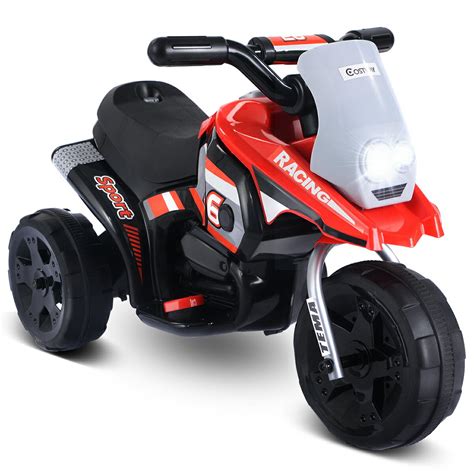 Costway Costway 6v Kids Ride On Motorcycle Battery Powered 3 Wheel