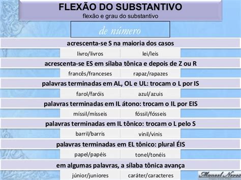 Flexão E Grau Do Substantivo