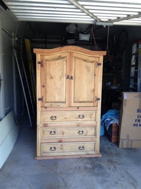 Beautiful Mexican Rustic Pine Armoire Local Pick Up Only Ebay