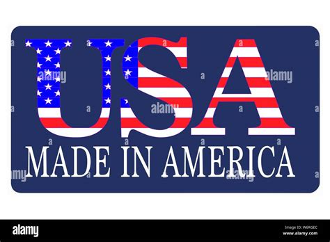 Vector Made In America Sign Vector Illustration Eps 10 Stock Vector