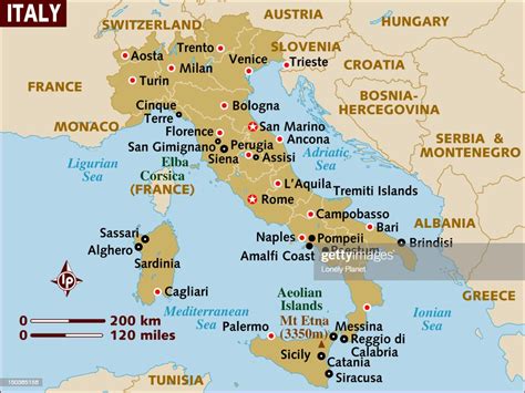 Map Of Italy Stock Illustration Getty Images