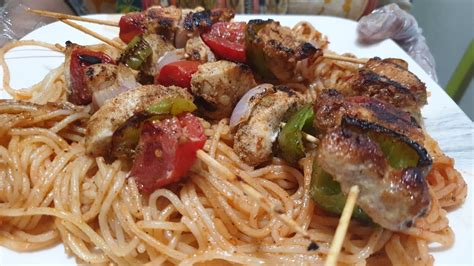 Chicken Shashlik Speghiti Recipe چکن شاشلک سپیگٹی ریسپی Kitchen