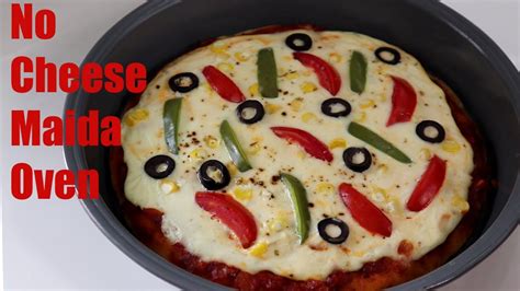 ചീസും മൈദയും ഓവനും വേണ്ടno Cheese No Maida No Oven Pizza Recipeno