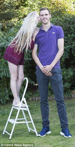 7ft 1in High Wycombe Student Towers Over His 5ft 9in Girlfriend Daily