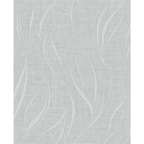 Fine Decor Orson Silver Wave Paper Strippable Roll Covers 564 Sq Ft