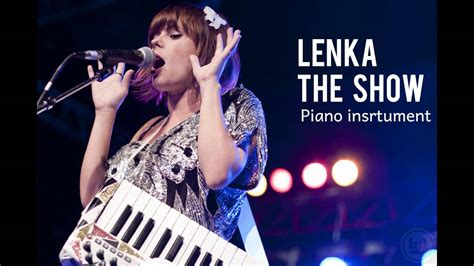 Lenka The Show Piano Insrutment Karaoke With Lyrics Youtube