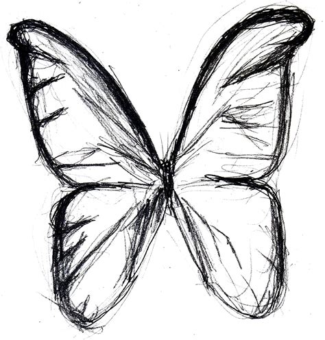 Butterfly Sketch By Emokid64 On Deviantart Dibujos Hípster Dibujos