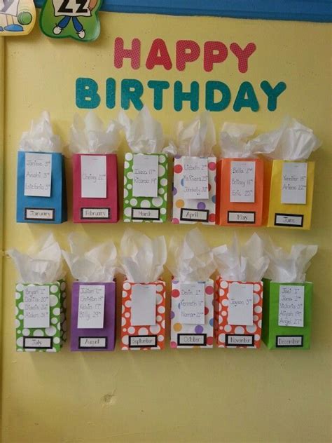 This Is A Cute Student Birthday Display That Was Created Using Colorful