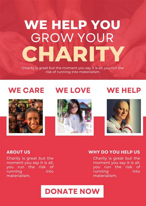 Charity Donation Poster