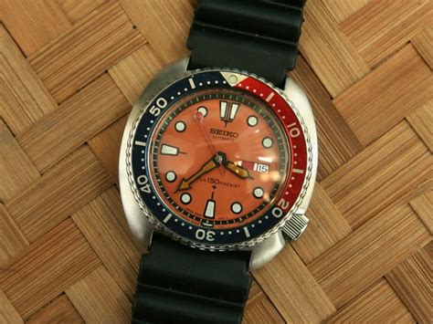 Dayans Day Sold Seiko Diver 6309 7040 Turtle Orange Dial With Domed