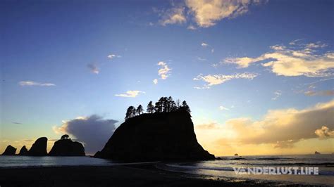 Rialto Beach Olympic National Park Washington Timelapse Sunset