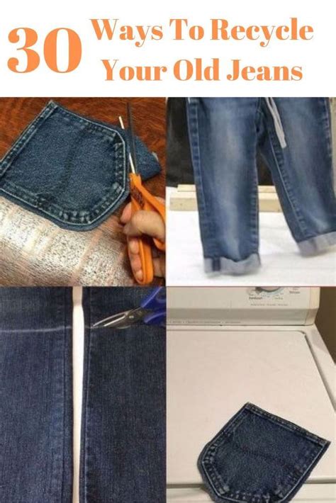 30 Ways To Use Old Jeans For Brilliant Craft Ideas Old Jeans