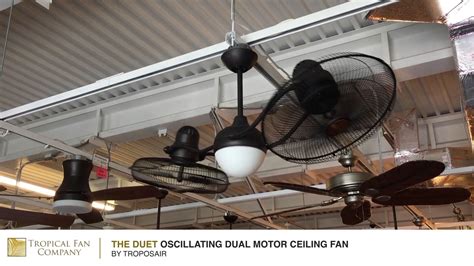 Successful ceiling fan installation begins with choosing a fan equipped with the correct mounting system for your home. The Duet Oscillating Dual Motor Ceiling Fan by TroposAir ...