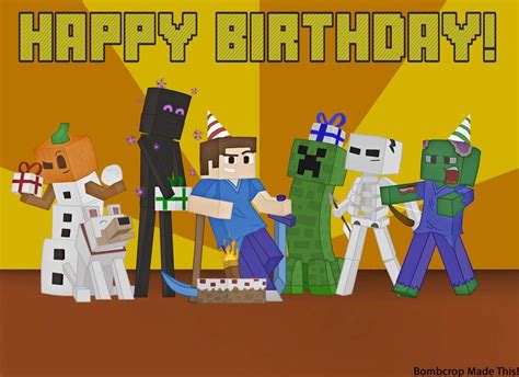 Find this pin and more on minecraft party ideas by laura b. minecraft font happy birthday | Minecraft birthday card ...