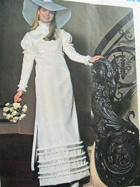 S Edwardian Style Wedding Dress Bridal Gown Pattern Vogue Special Design Brida Designer