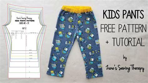 Kids Pants Tutorial With Free Pattern Youtube