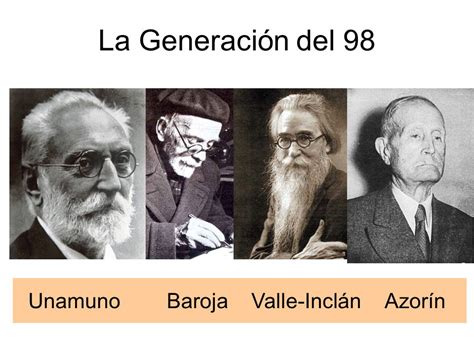 Palabras Generación Del 98 Y Modernismo