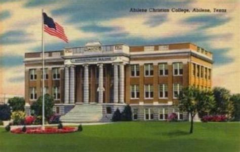 Abilene Christian College Abilene Texas 1940s Photo Abilene